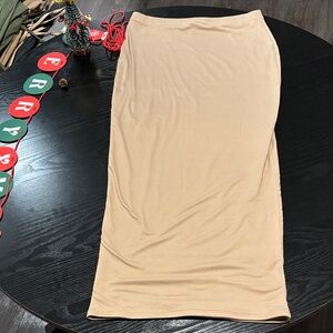 Naked Wardrobe Women's Midi Fitted Skirt US NWT Large